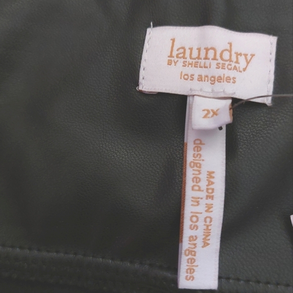 Laundry  by shelli segal Faux leather pants bnwt size 2X - Picture 3 of 5